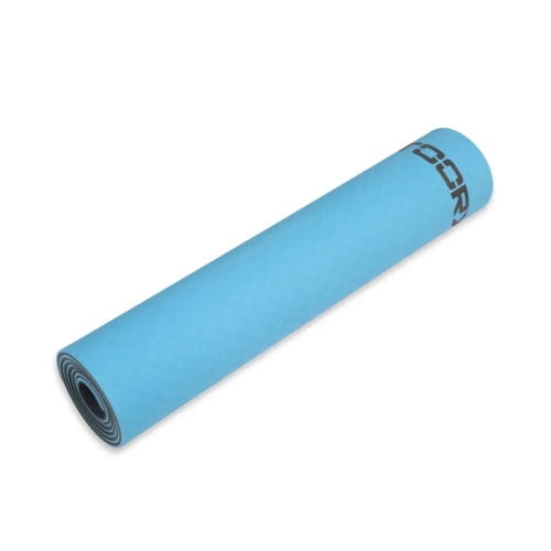 Коврик для фитнеса  Toorx Yoga Professional TPE 183 х 60 х 0,6 см Azzurro/Antracite (MAT-183) - фото №7